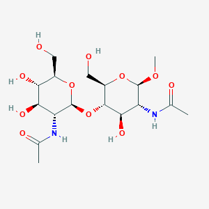 molecular formula C17H30N2O11 B090967 O-Methyl-di-N-acetyl beta-chitobioside CAS No. 19272-54-9
