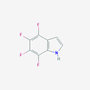 molecular formula C8H3F4N B090973 4,5,6,7-tetrafluoro-1H-indole CAS No. 16264-67-8