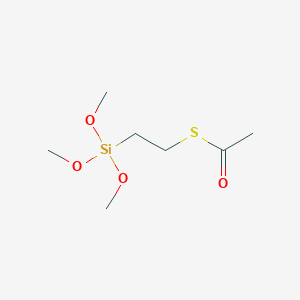 molecular formula C7H16O4SSi B090975 S-(2-trimethoxysilylethyl) ethanethioate CAS No. 16720-19-7