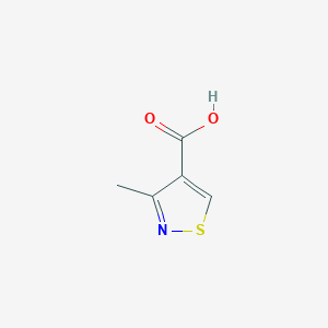 molecular formula C5H5NO2S B090979 3-甲基异噻唑-4-羧酸 CAS No. 15903-66-9
