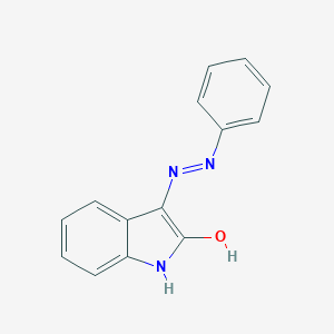 molecular formula C14H11N3O B090982 3-(2-Phenylhydrazinyl)indol-2-one CAS No. 17310-26-8