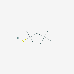 molecular formula C8H18S<br>(CH3)2CSHCH2C(CH3)3<br>C8H18S B090986 tert-Octyl mercaptan CAS No. 141-59-3