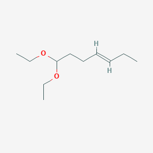 molecular formula C11H22O2 B090991 3-Heptene, 7,7-diethoxy-, (3E)- CAS No. 18492-66-5