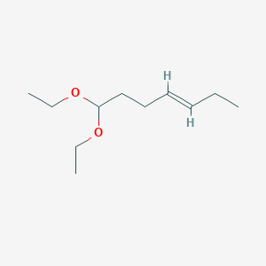 molecular formula C11H22O2 B090991 4-Heptenal diethyl acetal, (4E)- CAS No. 18492-66-5