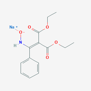 Ethyl alpha-(ethoxyhydroxymethylene)-beta-oxohydrocinnamate beta-oxime, sodium salt