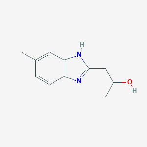 molecular formula C11H14N2O B091005 1-(5-Methyl-1H-benzo[d]imidazol-2-yl)propan-2-ol CAS No. 19275-91-3