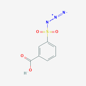 molecular formula C7H5N3O4S B091013 3-Azidosulfonylbenzoic acid CAS No. 15980-11-7