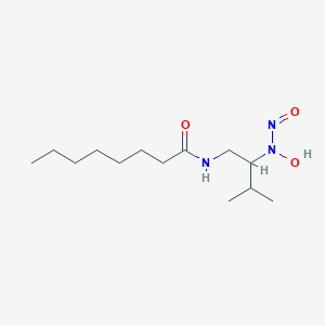 N-[2-[hydroxy(nitroso)amino]-3-methylbutyl]octanamide