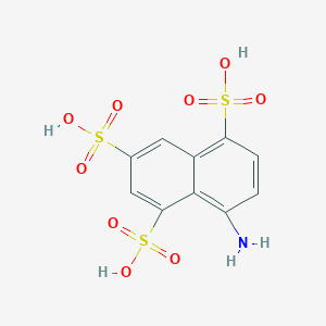 molecular formula C10H9NO9S3 B091030 8-Aminonaphthalene-1,3,5-trisulfonic acid CAS No. 17894-99-4