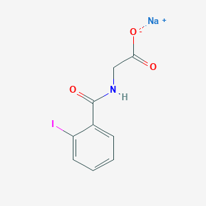 molecular formula C9H8INNaO3 B091033 Sodium o-iodohippurate CAS No. 133-17-5
