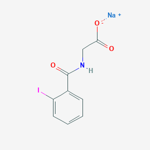 molecular formula C9H7INNaO3 B091033 Sodium o-iodohippurate CAS No. 133-17-5