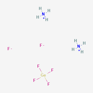 molecular formula F6GeH4N- B091041 Ammonium;hexafluorogermanium(2-) CAS No. 16962-47-3