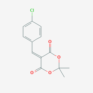 5-[(4-Chlorophenyl)methylidene]-2,2-dimethyl-1,3-dioxane-4,6-dione