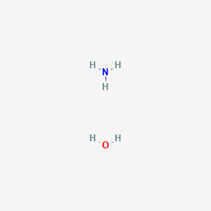molecular formula NH4OH<br>H5NO B091062 Ammonium hydroxide solution, ACS reagent, 28.0-30.0% NH3 basis CAS No. 16393-49-0