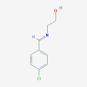 molecular formula C9H10ClNO B091074 Ethanol, 2-[[(4-chlorophenyl)methylene]amino]- CAS No. 16327-95-0