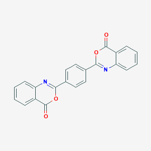 molecular formula C22H12N2O4 B091077 4H-3,1-苯并恶嗪-4-酮，2,2'-(1,4-苯撑)双- CAS No. 18600-59-4