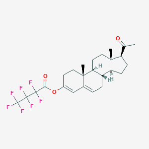molecular formula C25H29F7O3 B091082 Pregna-3,5-dien-20-one, 3-hydroxy-, heptafluorobutyrate CAS No. 18072-21-4