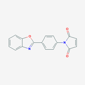 molecular formula C17H10N2O3 B091085 1H-Pyrrole-2,5-dione, 1-[4-(2-benzoxazolyl)phenyl]- CAS No. 16707-41-8