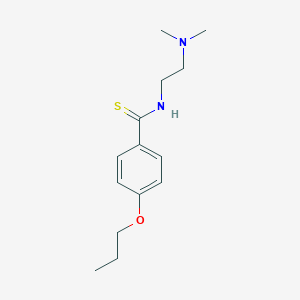 molecular formula C14H22N2OS B091099 Benzamide, N-(2-dimethylaminoethyl)-p-propoxythio- CAS No. 16531-44-5