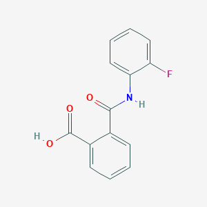 molecular formula C14H10FNO3 B091100 2-[(2-Fluorophenyl)carbamoyl]benzoic acid CAS No. 19336-75-5
