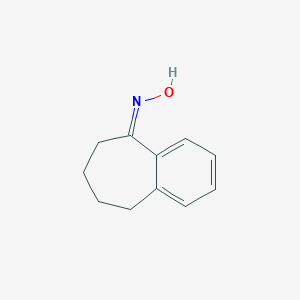 molecular formula C11H13NO B091105 (NZ)-N-(6,7,8,9-tetrahydrobenzo[7]annulen-5-ylidene)hydroxylamine CAS No. 17910-25-7