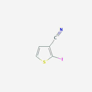 molecular formula C5H2INS B091106 2-碘噻吩-3-腈 CAS No. 18800-01-6