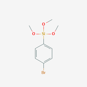 molecular formula C9H13BrO3Si B091109 (4-Bromophenyl)trimethoxysilane CAS No. 17043-05-9