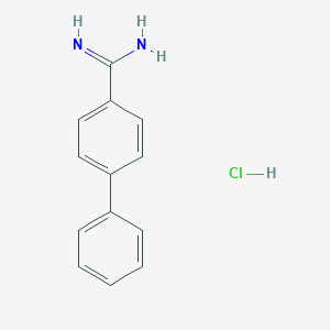 molecular formula C13H13ClN2 B009112 Biphenyl-4-carboxamidine hydrochloride CAS No. 111082-23-6