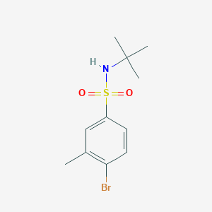 molecular formula C11H16BrNO2S B091125 4-bromo-N-tert-butyl-3-methylbenzenesulfonamide CAS No. 958651-46-2