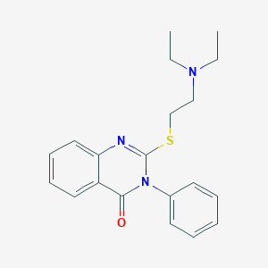 4(3H)-Quinazolinone, 2-((2-(diethylamino)ethyl)thio)-3-phenyl-