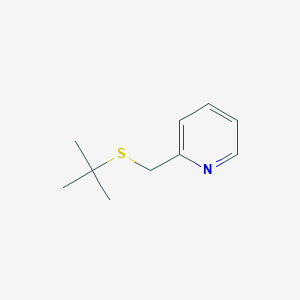 molecular formula C10H15NS B091138 Pyridine, 2-[(tert-butylthio)methyl]- CAS No. 18794-45-1