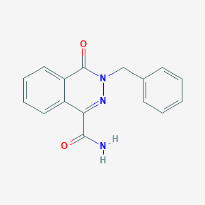 molecular formula C16H13N3O2 B091142 3-Benzyl-4-oxo-3,4-dihydrophthalazine-1-carboxamide CAS No. 16015-59-1