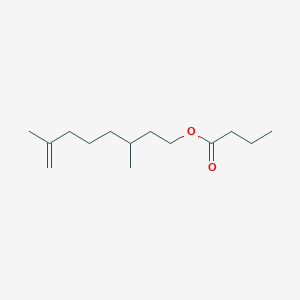 molecular formula C14H26O2 B091146 Rhodinyl butyrate CAS No. 141-15-1