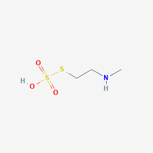 molecular formula C3H9NO3S2 B091154 1-(Methylamino)-2-sulfosulfanylethane CAS No. 1000-68-6