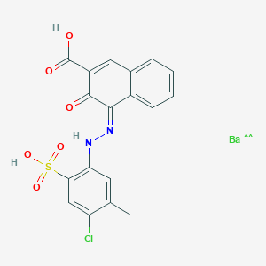 molecular formula C18H13BaClN2O6S B091165 Barium 4-[(4-chloro-5-methyl-2-sulphonatophenyl)azo]-3-hydroxy-2-naphthoate CAS No. 17814-20-9