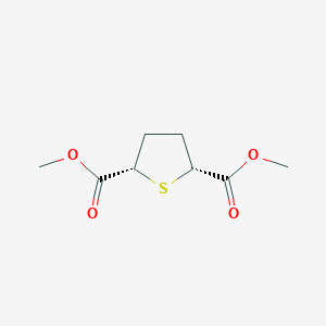 molecular formula C8H12O4S B091166 (2S,5R)-Tetrahydrothiophene-2,5-dicarboxylic acid dimethyl ester CAS No. 19438-91-6