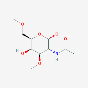 molecular formula C11H21NO6 B091178 alpha-D-Galactopyranoside, methyl 2-(acetylamino)-2-deoxy-3,6-di-O-methyl- CAS No. 17296-04-7