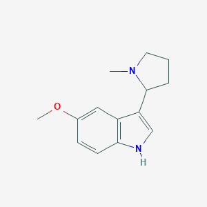 molecular formula C14H18N2O B091187 5-methoxy-3-(1-methylpyrrolidin-2-yl)-1H-indole CAS No. 19137-94-1