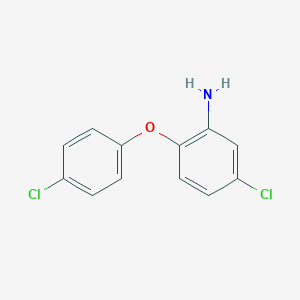 molecular formula C12H9Cl2NO B091189 5-氯-2-(4-氯苯氧基)苯胺 CAS No. 121-27-7