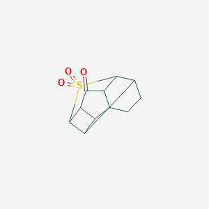 molecular formula C11H12O3S B091192 Octahydro-6,2,5-ethan[1]yl[2]ylidene-2H-cyclobuta[cd][2]benzothiophen-7-one 1,1-dioxide CAS No. 19086-81-8