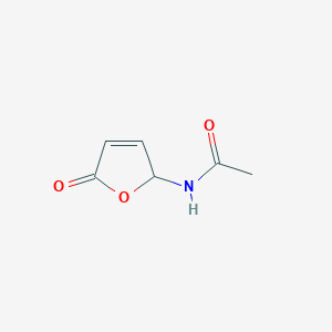 molecular formula C6H7NO3 B091197 Acetamide, N-(2,5-dihydro-5-oxo-2-furanyl)- CAS No. 16275-44-8