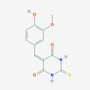 molecular formula C12H10N2O4S B091207 5-Vanillylidene-2-thiobarbituric acid CAS No. 73681-14-8