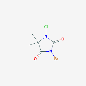 molecular formula C5H6BrClN2O2 B091210 3-Bromo-1-chloro-5,5-dimethylhydantoin CAS No. 126-06-7