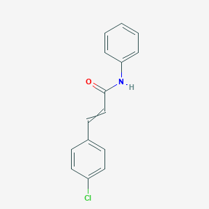 molecular formula C15H12ClNO B009123 3-(4-chlorophenyl)-N-phenylprop-2-enamide CAS No. 101681-92-9