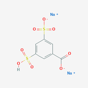 molecular formula C7H5Na2O8S2+ B091236 Benzoic acid, 3,5-disulfo-, disodium salt CAS No. 19089-55-5