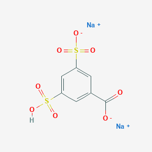 molecular formula C7H4Na2O8S2 B091236 Benzoic acid, 3,5-disulfo-, disodium salt CAS No. 19089-55-5