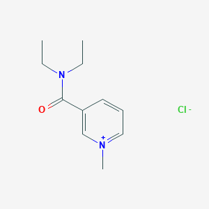 molecular formula C11H17ClN2O B091238 3-(Diethylcarbamoyl)-1-methylpyridinium chloride CAS No. 16237-07-3