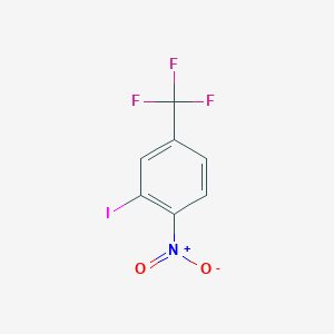 molecular formula C7H3F3INO2 B091241 2-Iodo-1-nitro-4-(trifluoromethyl)benzene CAS No. 16499-53-9