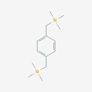 molecular formula C14H26Si2 B091244 Trimethyl-[[4-(trimethylsilylmethyl)phenyl]methyl]silane CAS No. 17557-09-4
