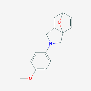 molecular formula C15H17NO2 B091245 3a,6-Epoxy-3aH-isoindole, 1,2,3,6,7,7a-hexahydro-2-(4-methoxyphenyl)- CAS No. 17960-79-1